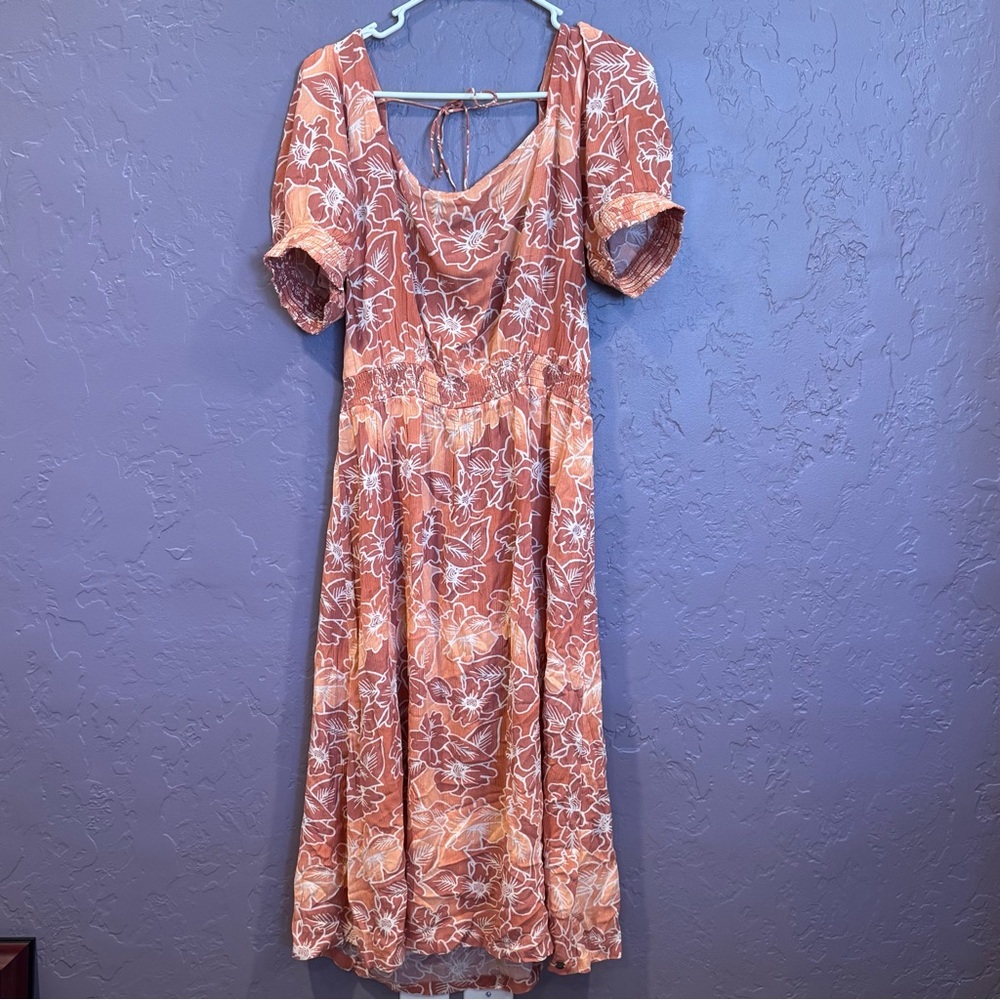 🔖 NWT Roxy Floral Print Women's Dress - XL